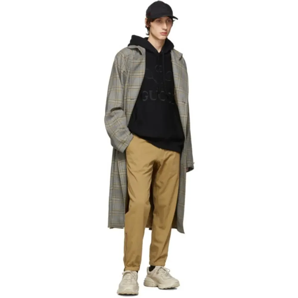 🔴 Gucci Tennis Hoodie - Black French Terry L